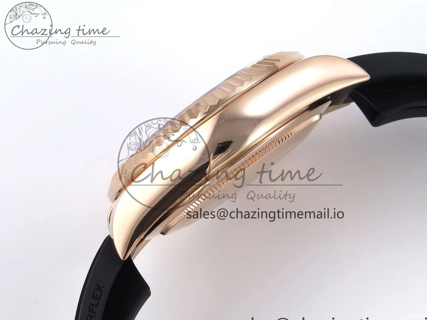 0104 Sky-Dweller 336235 RG ZF 1:1 Best Edition Gray Dial on Oysterflex Strap A23J (Gain Weight) SportInspired 908